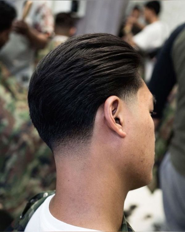 slick back hairstyle
