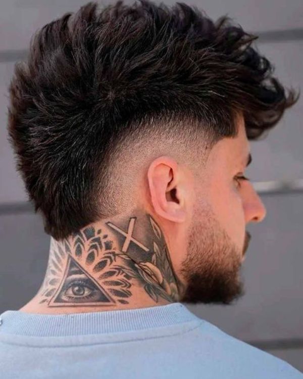 Messy Mohawk Fade
